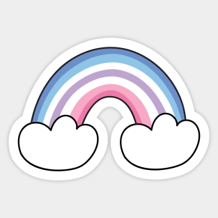 Bigender pride flag Sticker